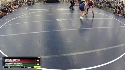 140 lbs Round 2 (6 Team) - Brooks Leintz, North Dakota 1 vs Weston Bierema, South Dakota Thunder