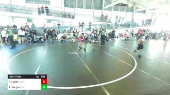 80 lbs Semifinal - Payton Lopez, Powerline WC vs Alexzandria Vargas, Lions Den WC