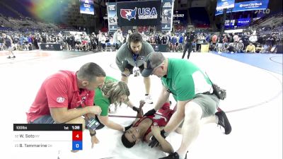 100 lbs Cons 8 #2 - William Soto, NY vs Braedyn Tammarine, OH