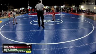 65 lbs Round 1 (6 Team) - Uriah Drane, GREAT NECK WC - GOLD vs Griffin Coleman, BELIEVE TO ACHIEVE WRESTLING CLUB