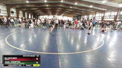 105 lbs Semifinal - Eli McCurdy, Uintah vs Nash Johnston, Sanderson Wrestling Academy