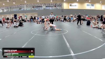 96 lbs Round 2 (6 Team) - Griffin McNair, Capital City WC vs Cannon Griffith, Rangers WC