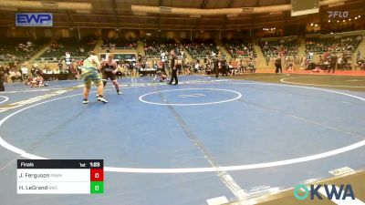 Final - John (JD) Ferguson, Pawhuska Elks Takedown vs Hunter LeGrand, Berryhill Wrestling Club