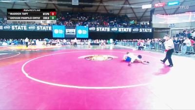 Boys 3A 106 lbs 3rd Place Match - Maddox Taft, Mt. Spokane vs Giovani Panfilo-Ortiz, Sedro-Woolley