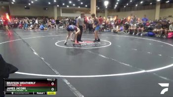 144 lbs Round 4 (6 Team) - Brayson Weatherly, Team Misfits vs James Jacobs, Mississippi Mayhem