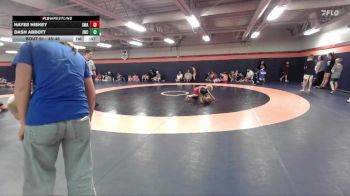 45-46 lbs Round 3 - Hayes Hiskey, Sanderson Wrestling Academy vs Dash Abbott, Juab Wrestling Club