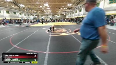 103 lbs Champ. Round 1 - Kaesen Maher, Dickinson Wrestling Club vs Vincent Glynn, EEK Thunder