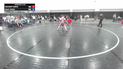 215 lbs Zachary Kurtz, Pennsylvania Red vs Riley Hicks, Oklahoma Red