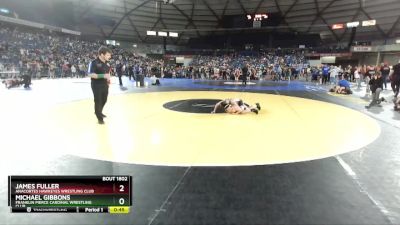 108 lbs Champ. Round 1 - Michael Gibbons, Franklin Pierce Cardinal Wrestling Club vs James Fuller, Anacortes Hawkeyes Wrestling Club