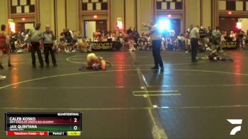 96 lbs Quarterfinal - Jax Quintana, Adams City vs Caleb Kosko, Grit Grizzlies Wrestling Academy