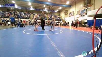 70-74 lbs Rr Rnd 2 - Karsyn Hockett, Caney Valley Wrestling vs Kinslee McVey, Honey Badgers Wrestling Club