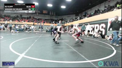 119 lbs Consi Of 4 - Eli Clapp, Bridge Creek Youth Wrestling vs Brenden (Sj) Wilson, Shelton Wrestling Academy