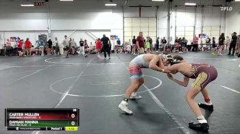 98 lbs Round 6 (8 Team) - Carter Mullen, Warhawks Wrestling vs Damian Manna, Team 302 Blue
