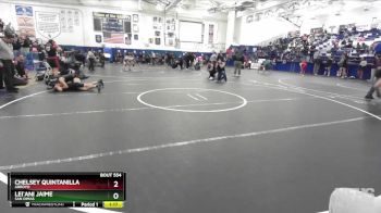 110 lbs Semifinal - Lei`ani Jaime, San Dimas vs Chelsey Quintanilla, Arroyo