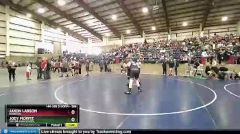 288 lbs Champ. Round 1 - Jaxon Larson, Riverton vs Jody Moritz, Skyline High School