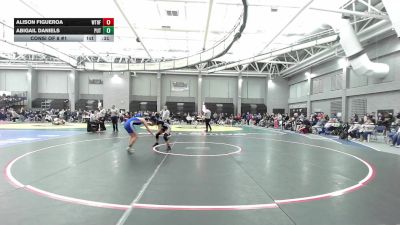 120 lbs Consi Of 8 #1 - Alison Figueroa, Wethersfield High School vs Abigail Daniels, Putnam