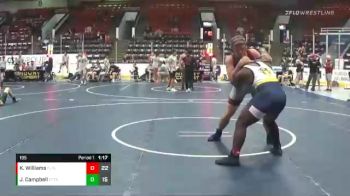 195 lbs Round 5 (6 Team) - Kaijehl Williams, Flint Tropics vs James Campbell, Attrition