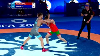79 kg Round Of 16 - Dzmitry Dzenisenia, Blr vs Damian Korbus, Pol