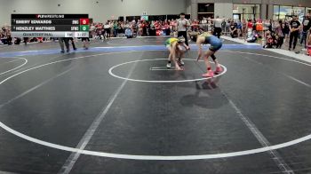 92 lbs Quarterfinal - Emery Edwards, Bobcat Wrestling Club vs Henzley Matthies, St. Francis Wrestling Club