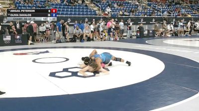 100 lbs Champ. Rd Of 16 - Abigail Peterson, Iowa vs Olivia Davalos, California