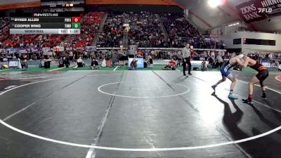 6A 113 lbs Semifinal - Ryker Allen, Post Falls vs Cooper Wing, Timberline