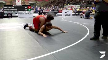 Champ. Round 1 - Freddy Luna, Turlock High School Wrestling vs Mario Guerrero, El Rancho High School Wrestling