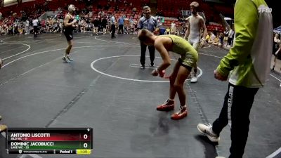 110 lbs Round 4 (6 Team) - Dominic Jacobucci, Lake WC vs Antonio Liscotti, Silo WC