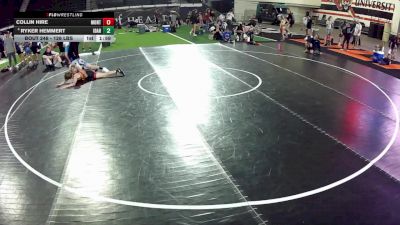 126 lbs Cons. Quarters - Collin Hire, Montana vs Ryker Hemmert, Idaho