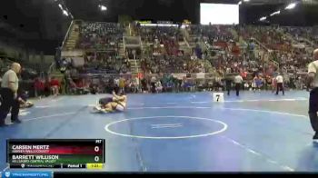 195 lbs Semifinal - Carsen Mertz, Harvey/Wells County vs Barrett Willison, Hillsboro-Central Valley