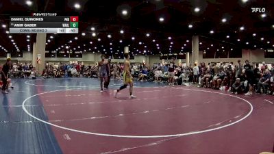 157 lbs Cons. Round 3 - Daniel Quinones, Parrish Highschool Bulls vs Amir Gaber, Wrestling Academy Of Louisiana