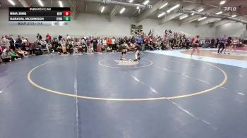 115 lbs Cons. Round 5 - Nina Sing, Berthoud vs Saraval McGregor, Kelly Walsh