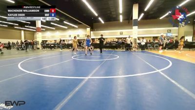 120 lbs Consolation - Mackenzie Williamson, Cowboy/Cowgirl Wrestling Club vs Kaylee Deer, Southern Style Wrestling Club