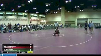 132 lbs Round 3 (10 Team) - Jackson Haga, Team Dynamic vs Elias Long, Brawlers Thunderdawgs
