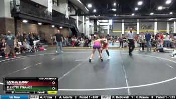 120 lbs Finals (2 Team) - Camille Schult, FEWTeamIA Purple vs Elliotte Strange, SOTM