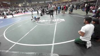 73 lbs Quarterfinal - Fernando Lopez Jr, No Team vs Kaden Krueger, Athlos Wrestling