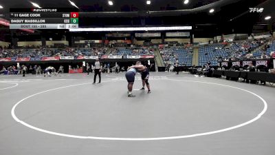 285 lbs Champ. Round 1 - 11 Gage Cook, St. Thomas vs Daguy Massillon, Keiser