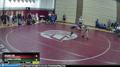 100 lbs Cons. Round 2 - K`yonna Castine, Basic vs Juliah Lee, El Dorado HS (Placentia)