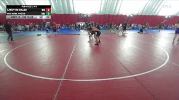 125-126 B Round 2 - Michael Riggs, Wheaton Warrenville South vs Landynn Miller, Mauston