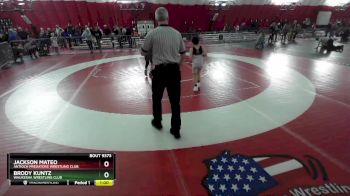 76-83 lbs Round 3 - Brody Kuntz, Waukesha Wrestling Club vs Jackson Mateo, Antioch Predators Wrestling Club