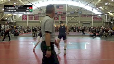 149 lbs 1st Place Match - Colby Frost, Southern Maine vs Hayden Brown, Johnson & Wales (RI)