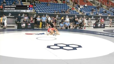 100 lbs Cons. Sub-rd Of 32 - Kailyah Bento, Wyoming vs Goldie Davis, Iowa