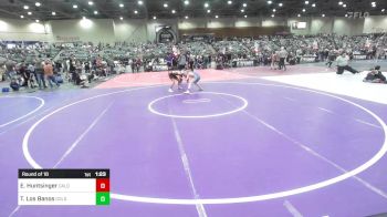 95 lbs Round Of 16 - Evan Huntsinger, Caldwell WC vs Titan Los Banos, Gold Rush Wrestling