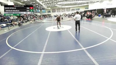 149 lbs Champ. Round 2 - David M`Balla, Pennsylvania College Of Technology vs Nicolas Balella, Castleton
