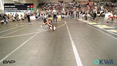 80 lbs Consi Of 8 #2 - Mikah Amani, HURRICANE WRESTLING ACADEMY vs Grayson Orrel, Berryhill Wrestling Club