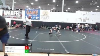 79 lbs Rr Rnd 5 - William Singer, Revival Orange vs John Shenk, Mosers Mat Club