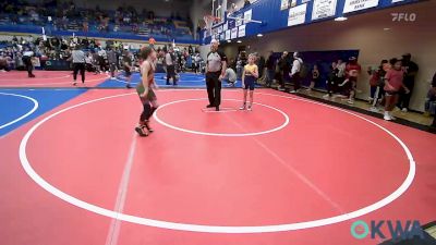 76 lbs Quarterfinal - Declan Forrest, Vinita Kids Wrestling vs Lane Eaton, Dark Cloud Wrestling Club