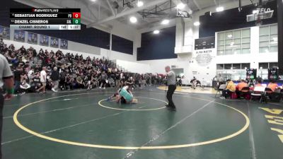 138 lbs Champ. Round 1 - Denzel Cisneros, Sultana vs Sebastian Rodriguez, Palm Desert