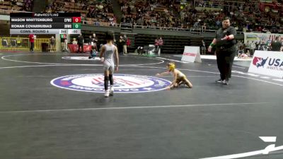 Bantam - 43 lbs Cons. Round 3 - Ezra Estrada, Madera Wrestling Club vs Logan Le, RBWC (Rancho Bernardo Wrestling Club)