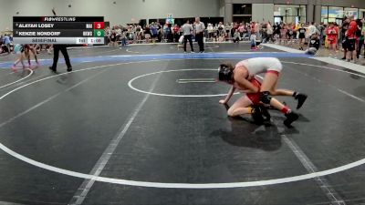 101 lbs Semifinal - Alayah Losey, Maize vs Kenzie Nondorf, Hoxie Kids Wrestling Club