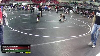 107 lbs Semifinal - Olivia Maldonado, Nebraska Elite Wrestling Club vs Shelby Henderson, Broken Bow Wrestling Club